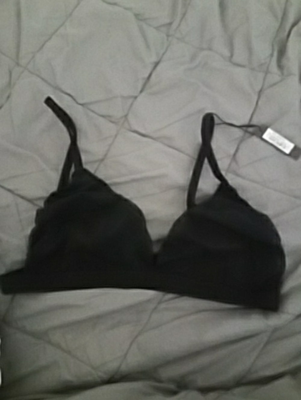 SKIMS Black Stretch Wireless Bralette